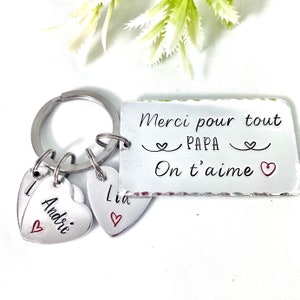 Porte Clé Prénoms, Idée Cadeau Fête des Pères, Joli Cadeau pour Papa
