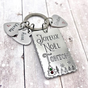 French Uncle Keychain, Gift French Uncle, French Tonton Cadeau