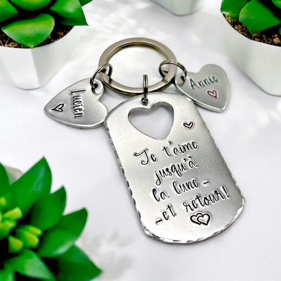 Portachiavi Con Scritta 'Thank You' - Regalo Per Vicini O Amici - Acciaio Inossidabile, Confezione In Velluto - 6