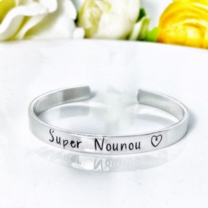Cadeau Nounou, French Nanny Bracelet, Gift French Nanny, Cadeau Nounou, Nounou en Or