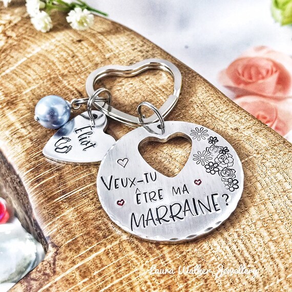 Marraine Bracelet, Personalised French Godmother Gift, Cadeau