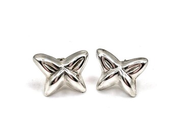 Silver Butterfly Earrings - Vintage Mexican - Handcrafted