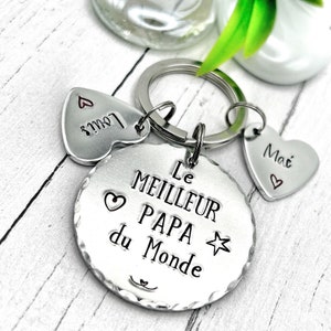 Cadeau Papa, Porte Clé Gravé Papa, Le Meilleur des Papas, Fête des Pères