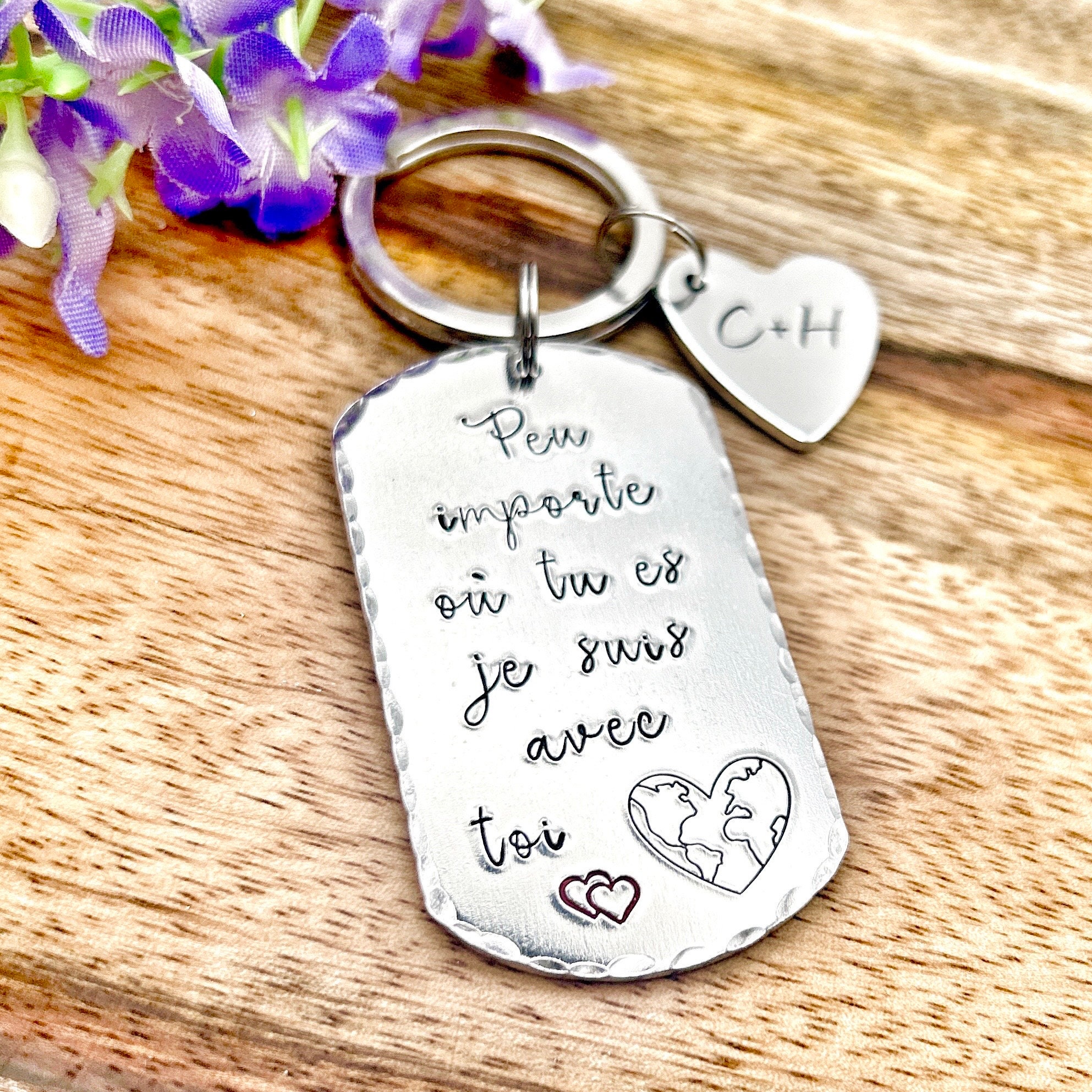 Best Friends Forever Half Heart Keyring Porte Cle Amitie