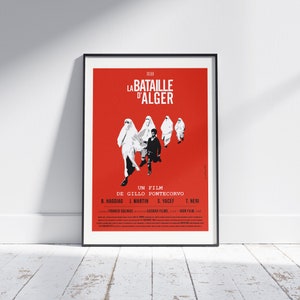 Affiche Film Algérien La bataille d&#39;Alger / Algerian Movie Poster - The Battle of Algiers / Brahim Haggiag