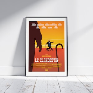 Affiche Film Algérien Le Clandestin / Algerian Movie Poster / Athmane Ariouet
