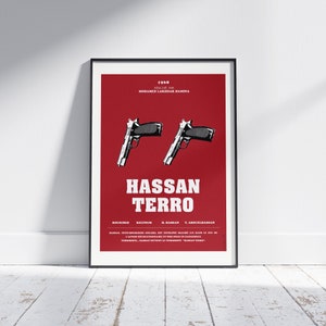 Affiche Film Algérien Hassan Terro / Algerian Movie Poster /  Rouiched