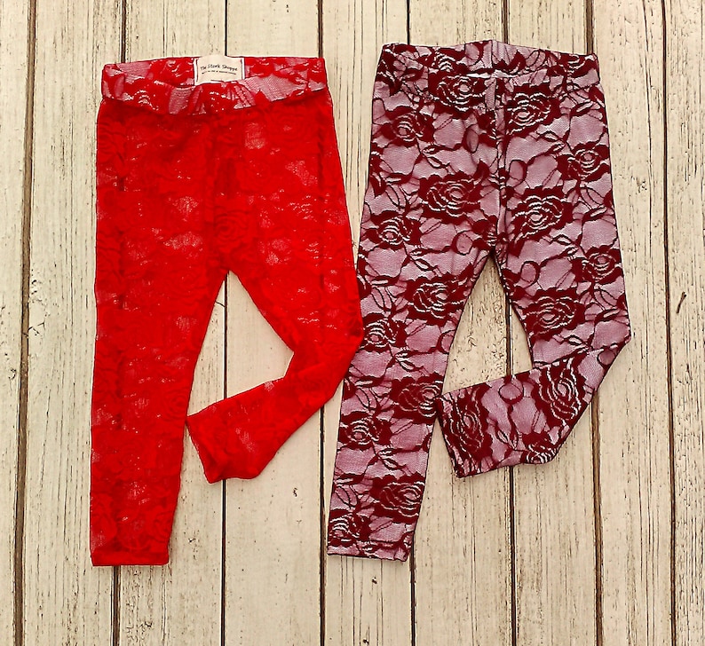 Christmas Tights Red Tights Burgundy Lace Tights Lace Toddler Leggings Baby Girl Tights Girls Christmas Leggings Girls Lace Leggings