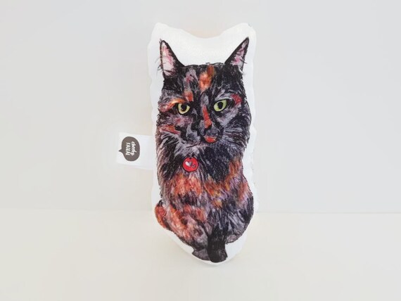 Cat Rattle Domestic Long Haired Tortoise Shell Cat Cay Etsy