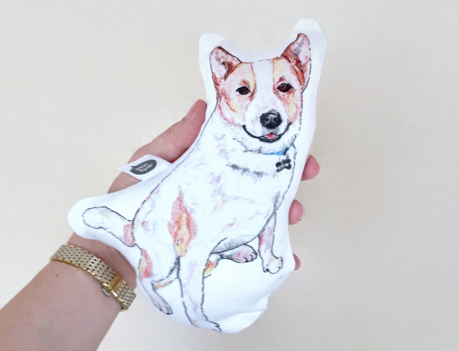 Plush Dog Red Heeler Australian Cattle Dog Baby Rattle. Etsy