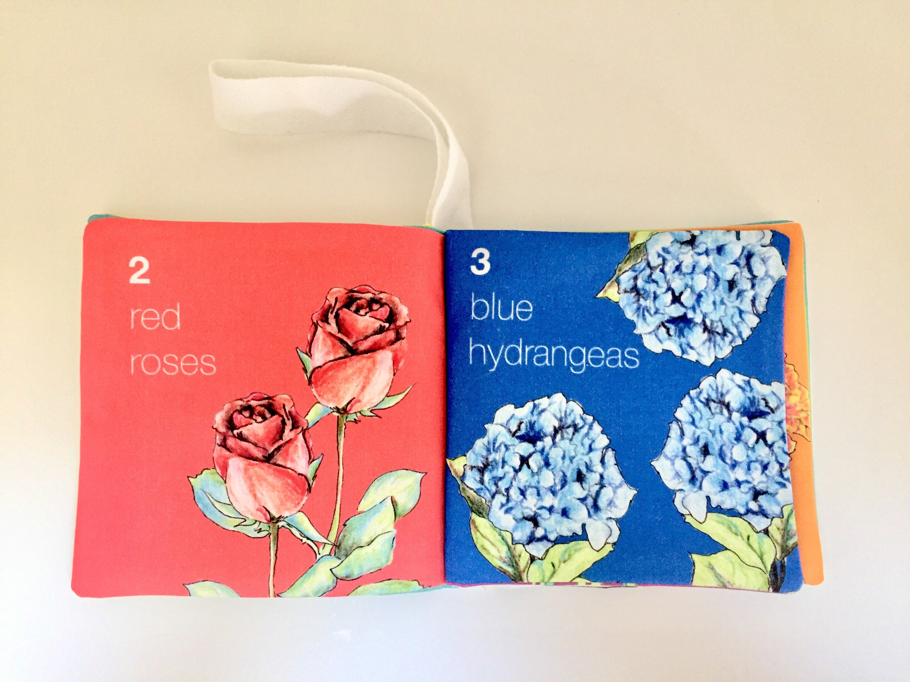 Toddler Busy Book of Flowers Teaches Numbers and Colours Etsy