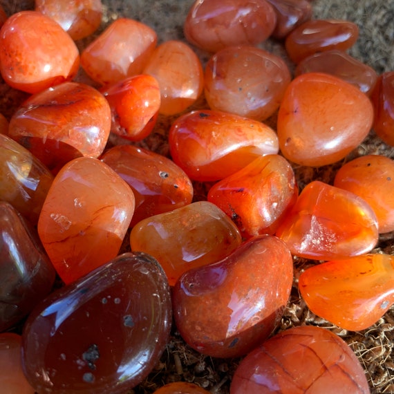 Carnelian Tumbled Stones (Medium 0.51.25 Inch AA Grade 3660 Bulk