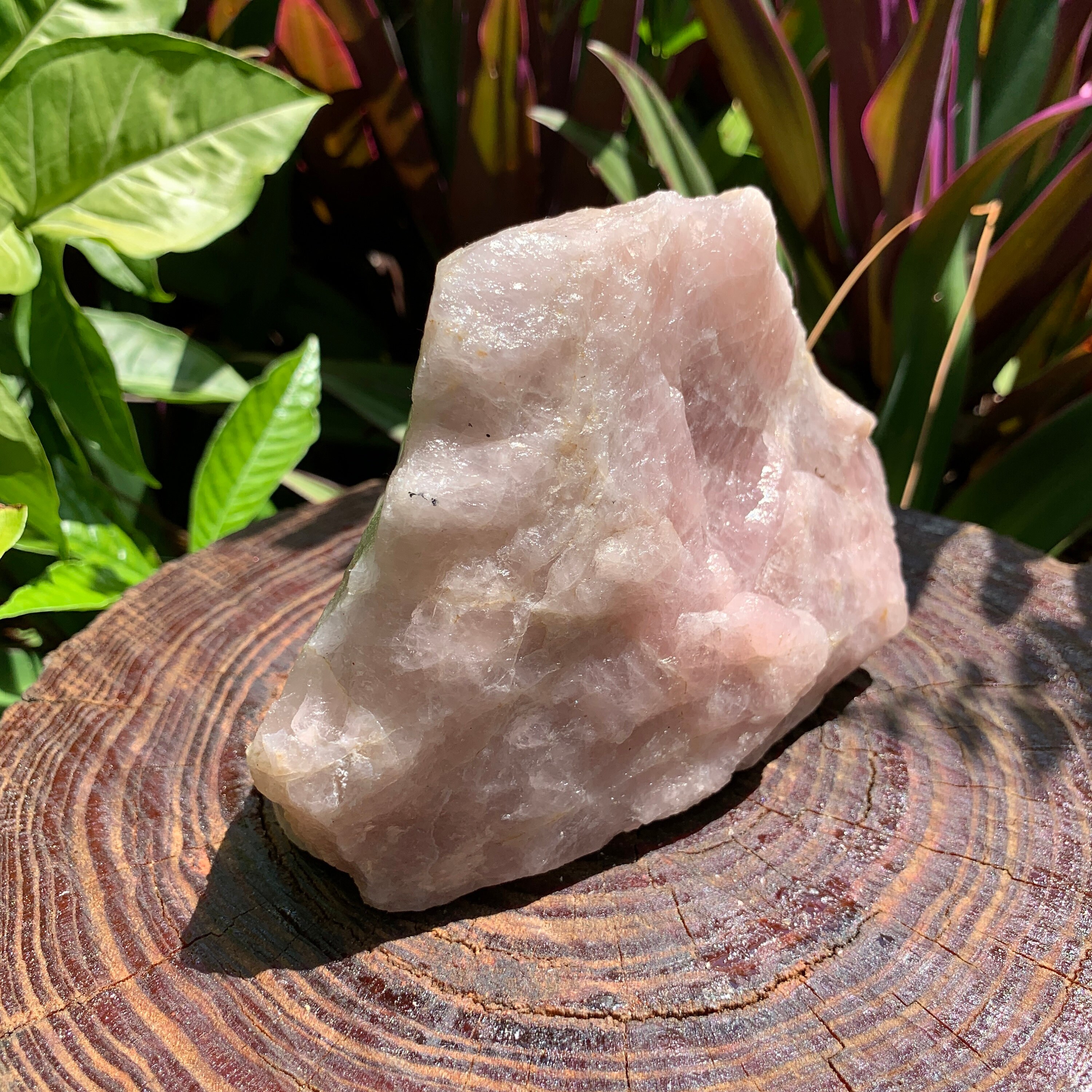 Raw Blue Rose Quartz Crystal Naturally Polished Stone Etsy