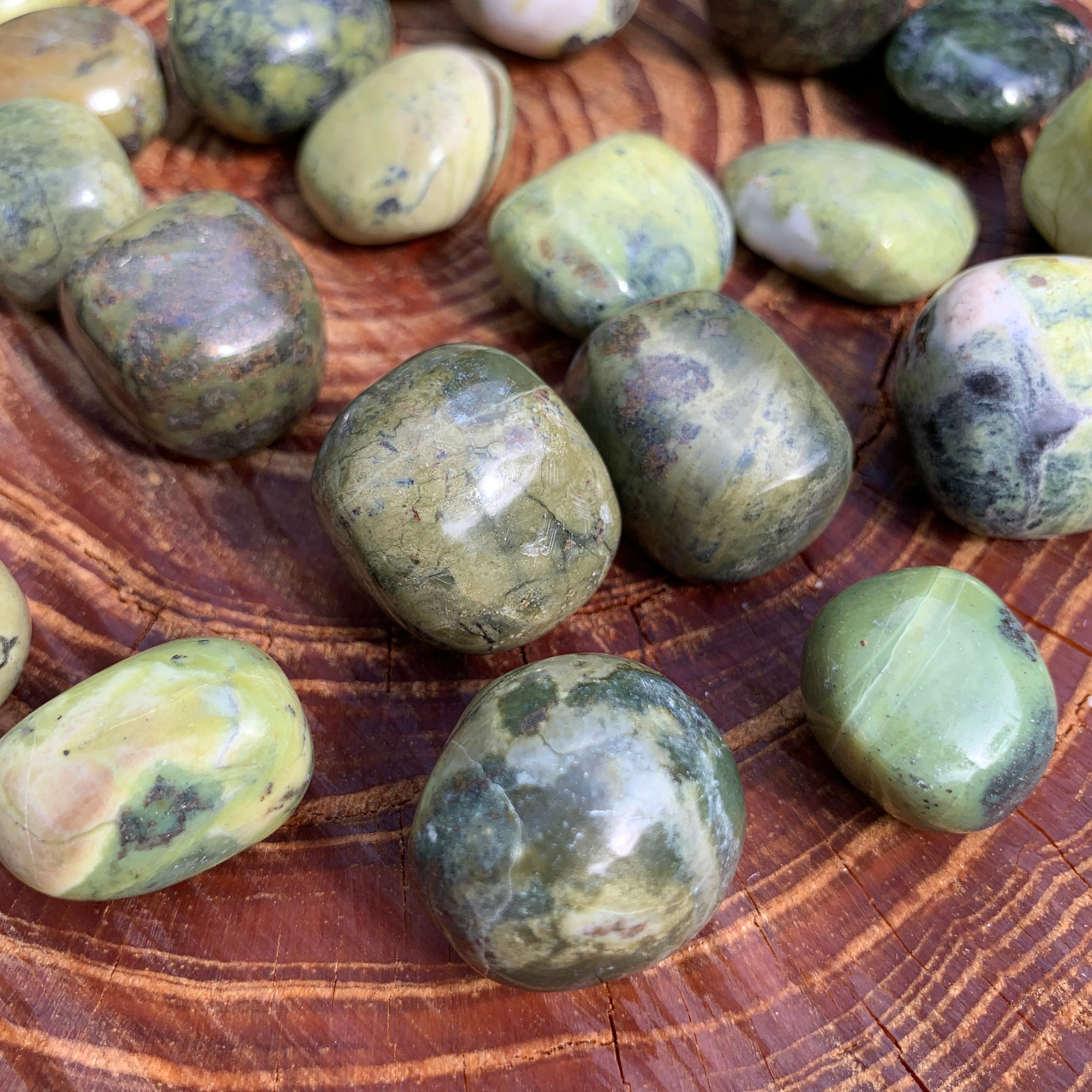 Serpentine Tumbled Stones Hand-Polished Large 1-1.50 Inch | Etsy