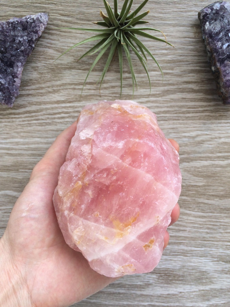 Bulk Large Rough Rose Quartz Crystals Colorful Pink Natural Etsy