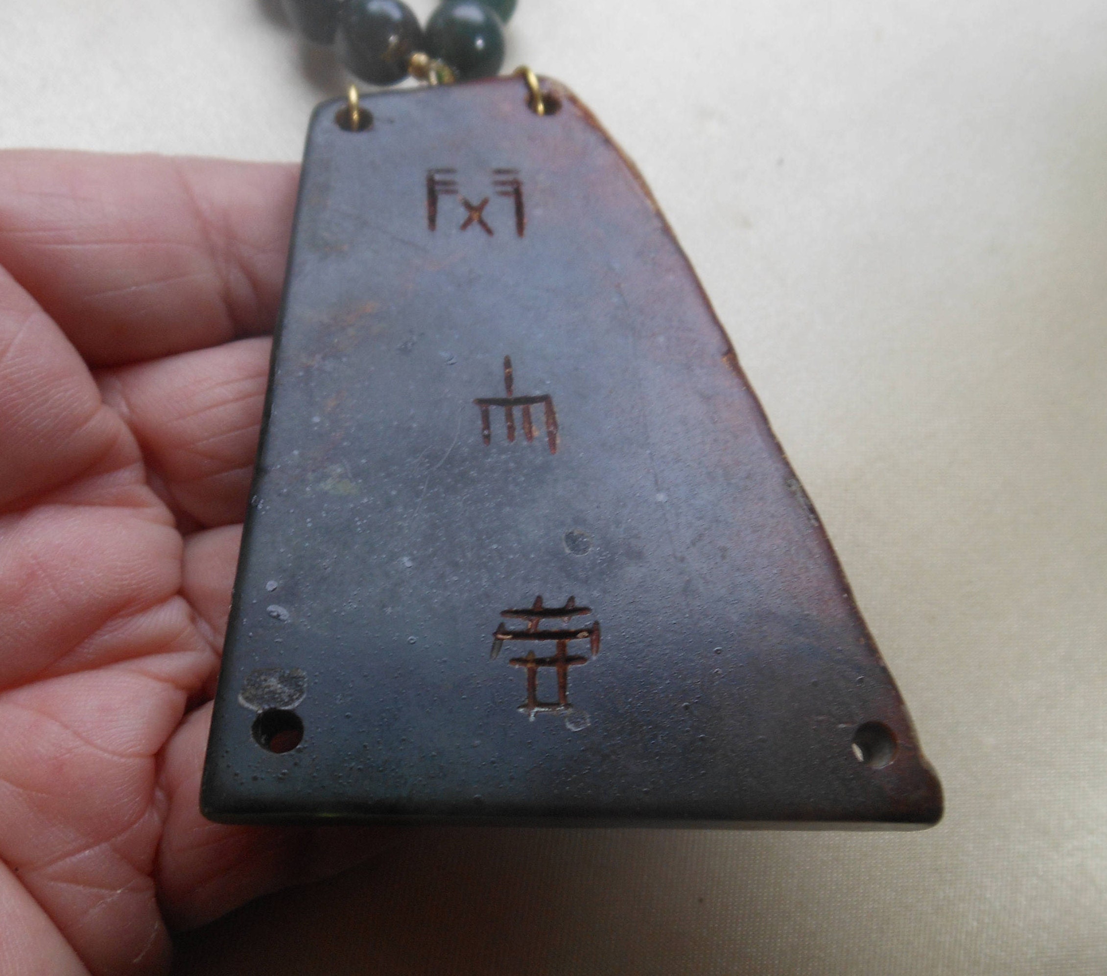 Chinese Exquisite Natural hand engraving White Jade Pendant Amulet tiger