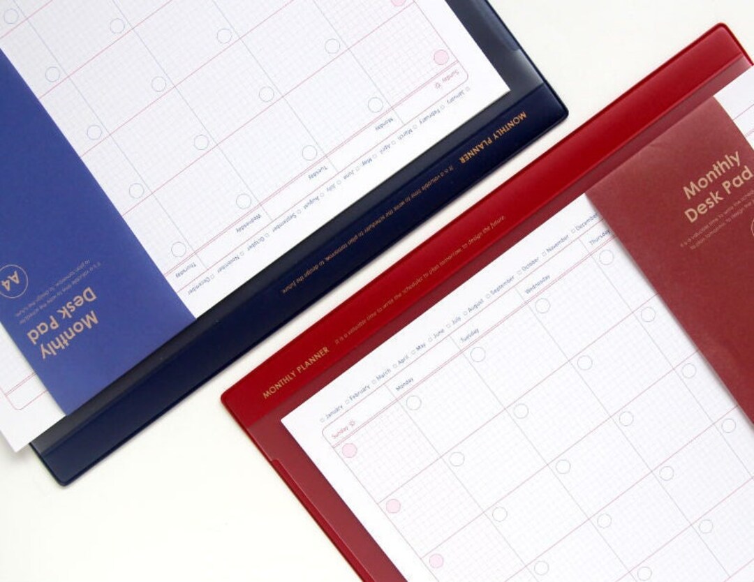 Desktop Planner / Desk Pad / Monthly Desk Pad - Etsy