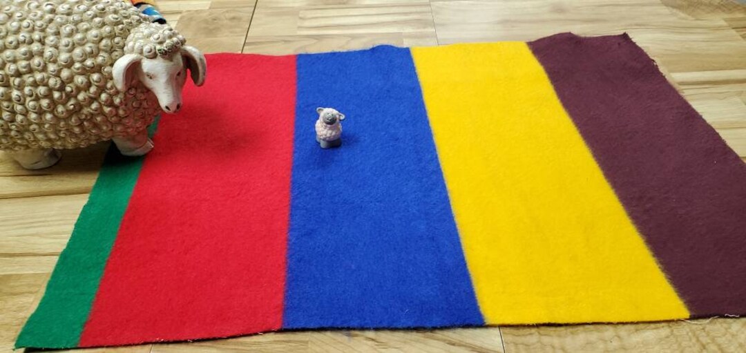 Southwestern Wool Remnant Med.wt.blanket Piece Fabric/native/ Etsy