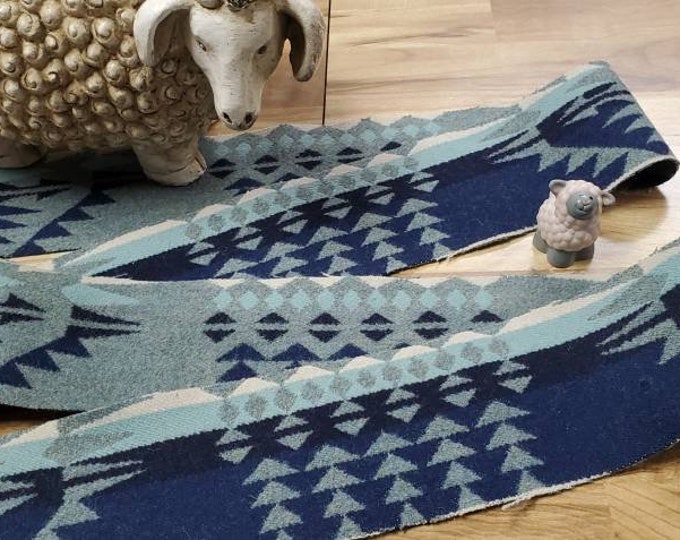 Pnw Wool Southwesteren Wool remnant Fabric Blanket Wt. Piece Native ...