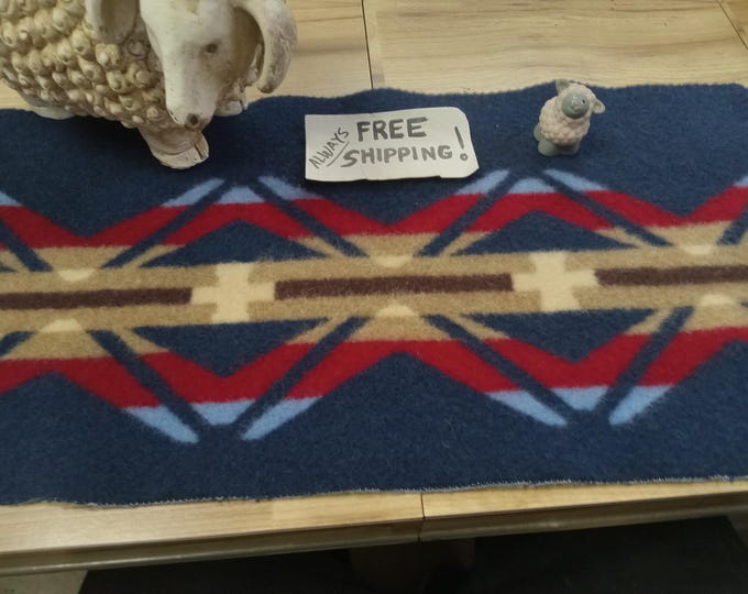 Pnw Wool Fabric Southwesternwool. remnant Fabric Blanket Wt. Piece ...