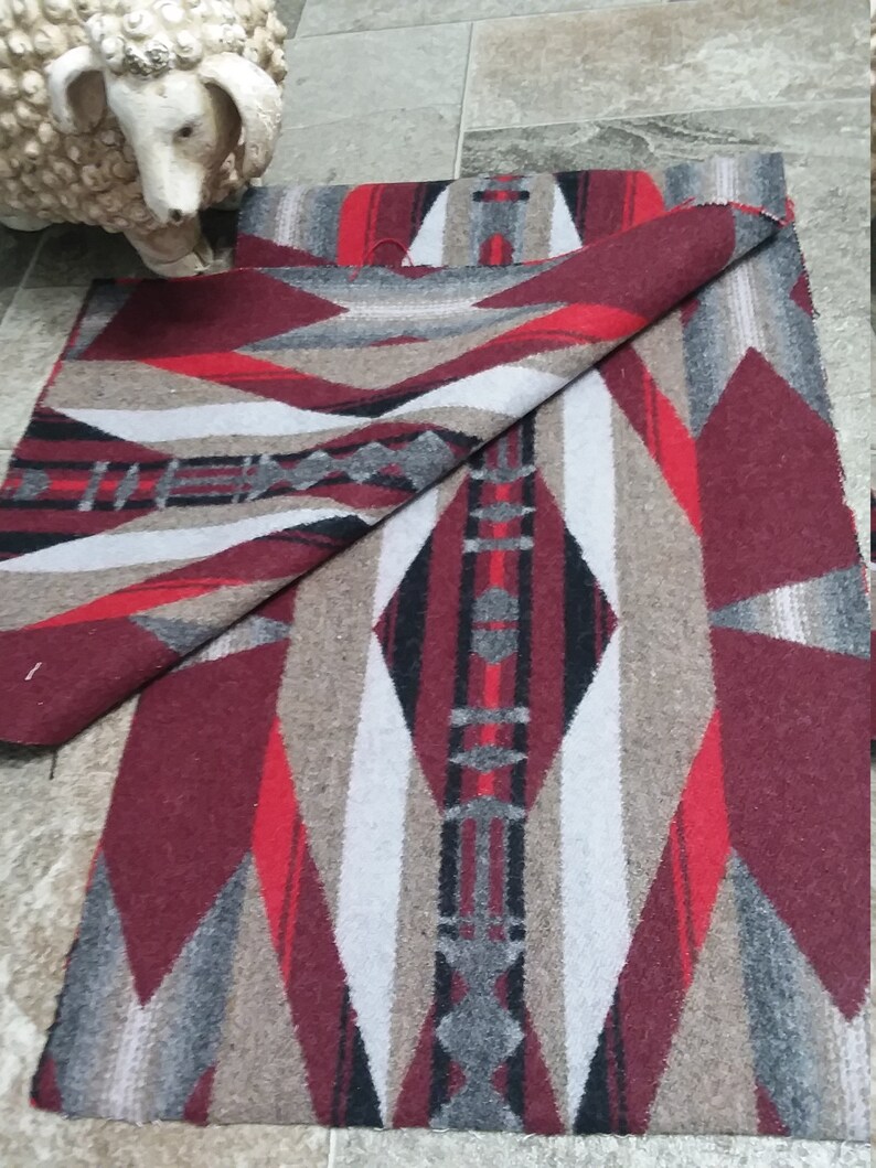 Pendleton Wool REMNANT fabric blanket piece New Etsy