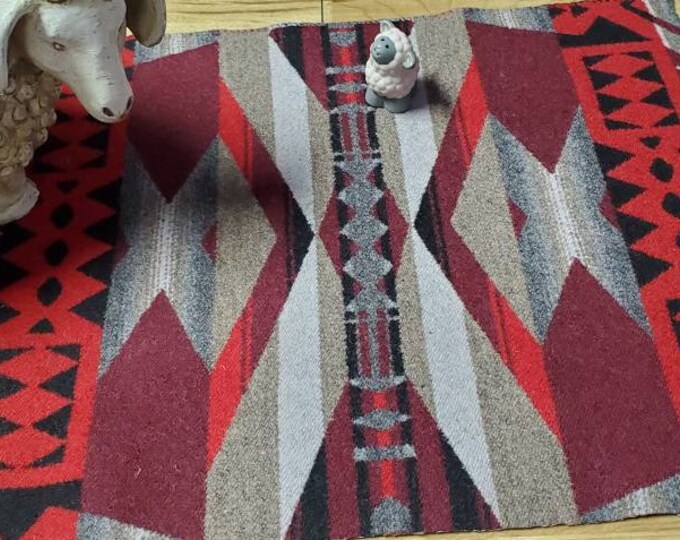 Pnw Wool Southwestern Wool REMNANT Fabric Blanket Wt. Piece Native ...