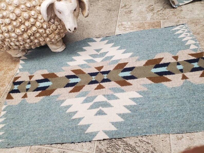 Southwestern Wool REMNANT Fabric Blanket Piece/tribal FREE Etsy