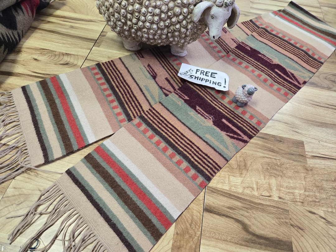 Pnw Wool Southwestern Wool remnantfabric Med. Blanket Wt. Piece/native ...