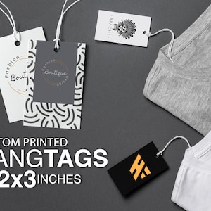 Custom Clothing Hang Tags, Custom Clothing Tags, Custom Tags for Clothing, Hang Tags for Clothing,  Clothing Price Tags, Product Tags