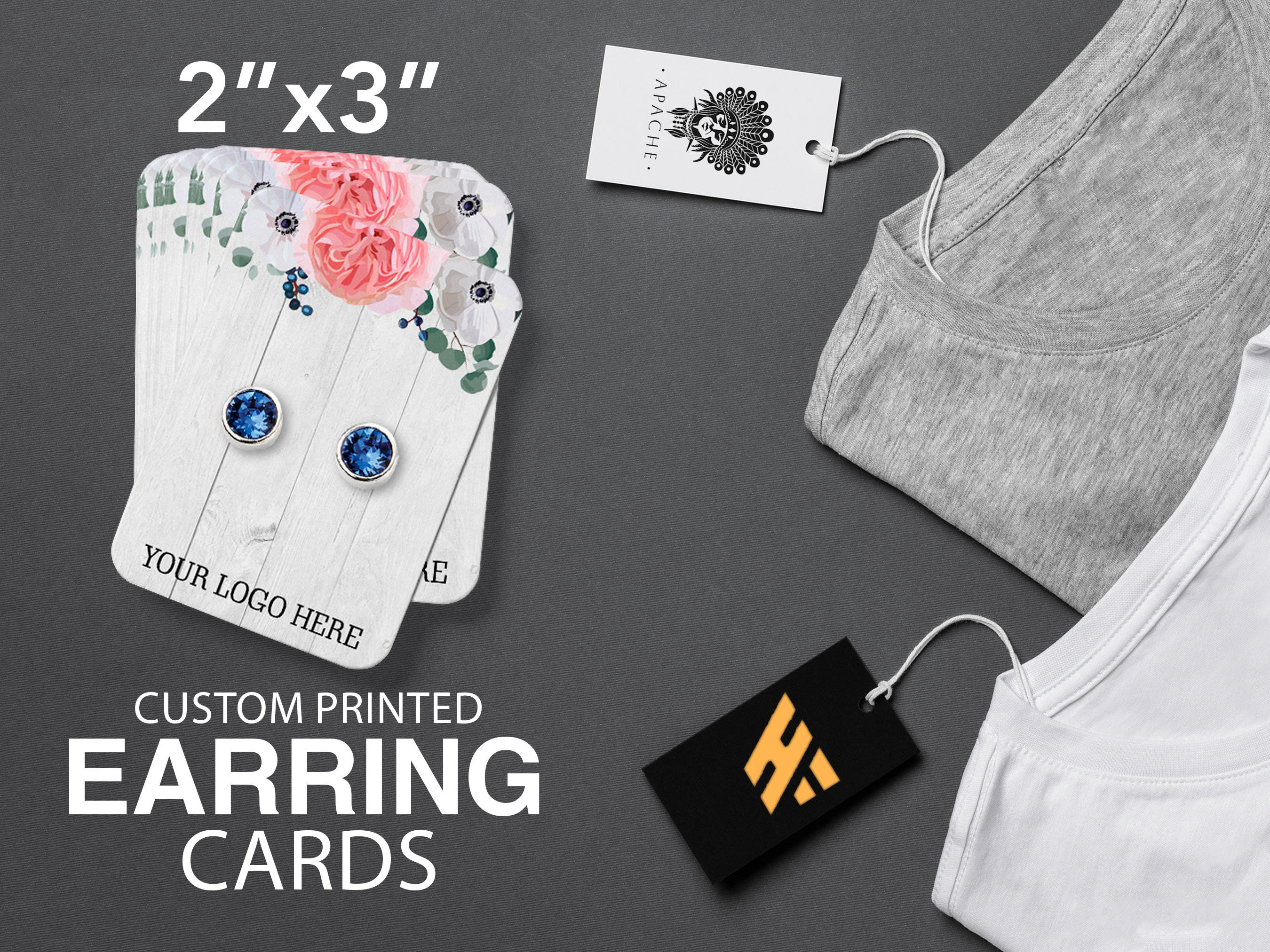 Custom Logo Jewelry Cards Display Card Earring | Earring Paper Card Holder  Custom - Jewelry Packaging & Display - Aliexpress