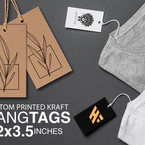 Etichette Kraft quadrate personalizzate per abbigliamento, etichette per abbigliamento, etichette per abbigliamento personalizzate, etichette per abbigliamento personalizzate, etichette Kraft quadrate
