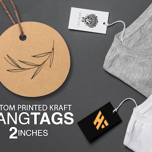 Etichette rotonde Kraft personalizzate per abbigliamento, etichette per abbigliamento, etichette per abbigliamento personalizzate, etichette per abbigliamento personalizzate, etichette rotonde Kraft