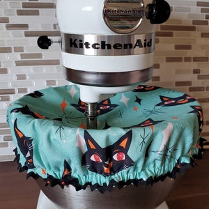 Funda para Kitchenaid con diseño vintage de gato de Halloween de mediados de siglo