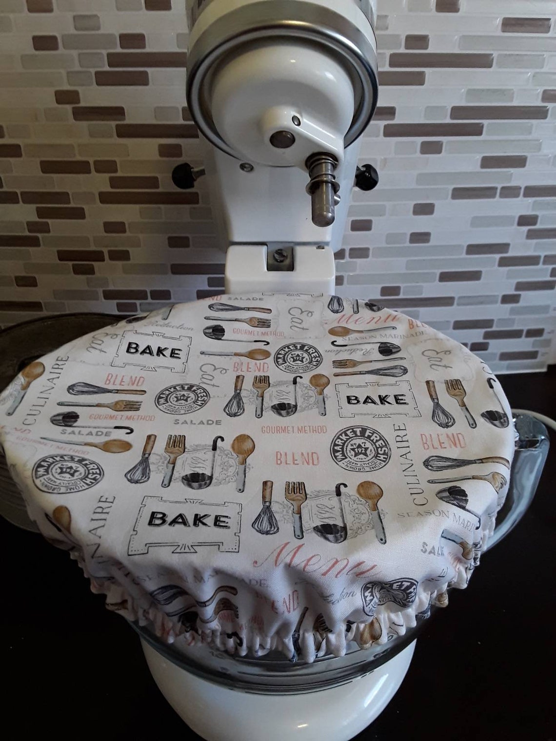 Kitchenaid Cover Kitchen Utensils Gray Etsy