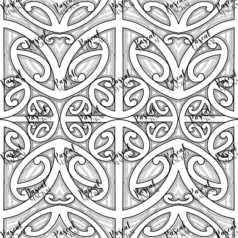 Ruakoru Pattern Koru Pattern - Etsy New Zealand