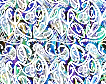 Naadloos Maori-ontwerp Paua