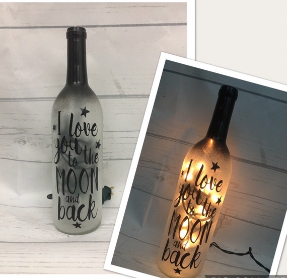 Best friend gift love you to the moon and back Lighted | Etsy