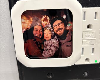 Personalized Photo Night Light Plug In - Custom Picture Night Light - Dimmable Sensor Night Light - Unique Gift