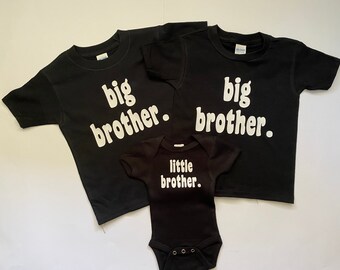 Big Brother - Little Brother Shirts - Big Little Brother outfit - New Baby Brother
