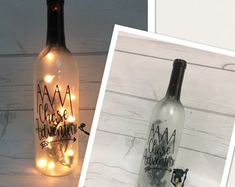 Chase Adventure -  lighted wine bottle - graduation gift