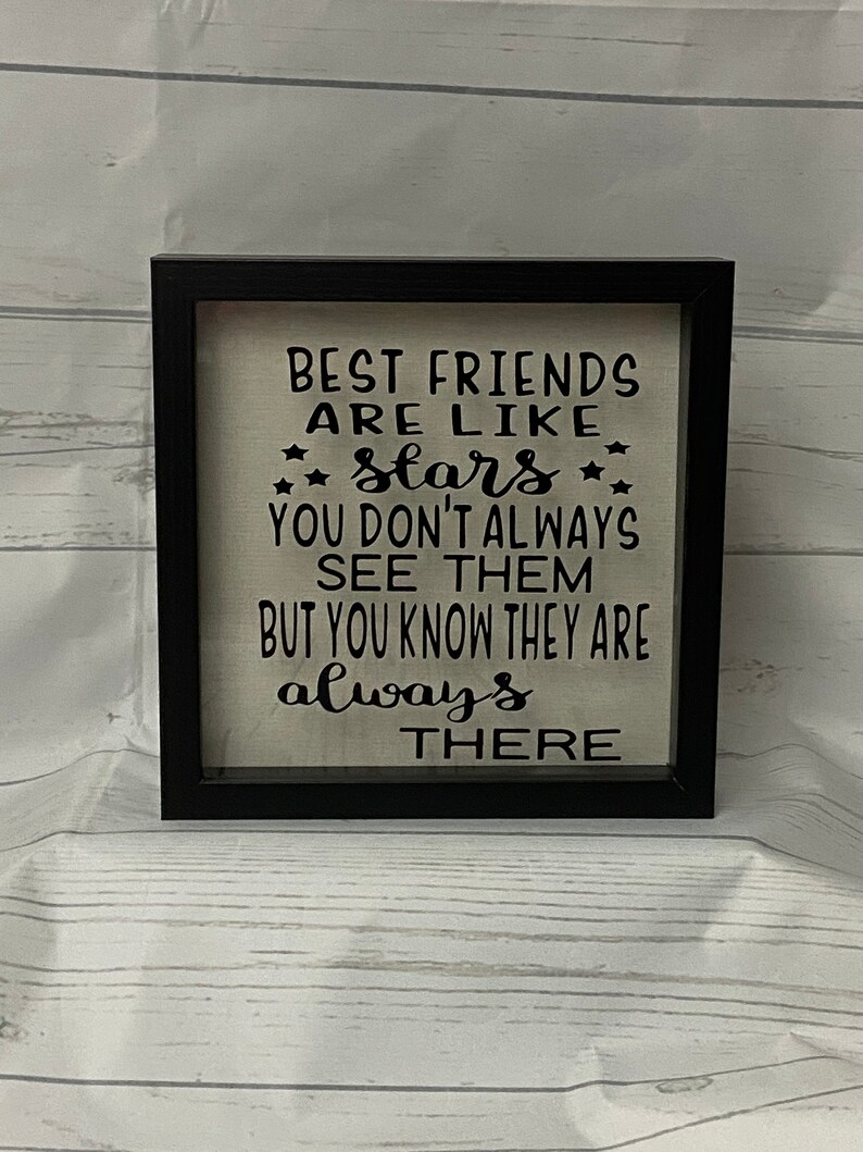 Best Friend Gift Shadow Box Picture Frame Best Friends Are Etsy
