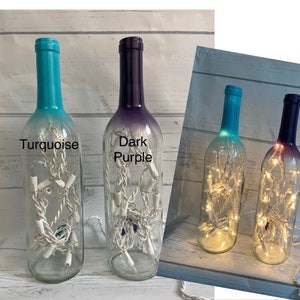 Nurse gift God found the strongest women and made them nurses Lighted wine bottle image 6