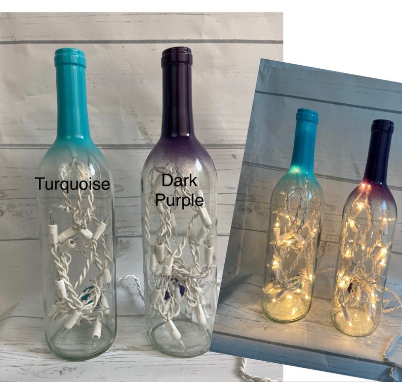 Nurse gift God found the strongest women and made them nurses Lighted wine bottle image 6