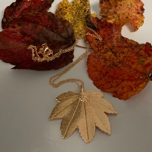 Gold Maple Leaf Necklace