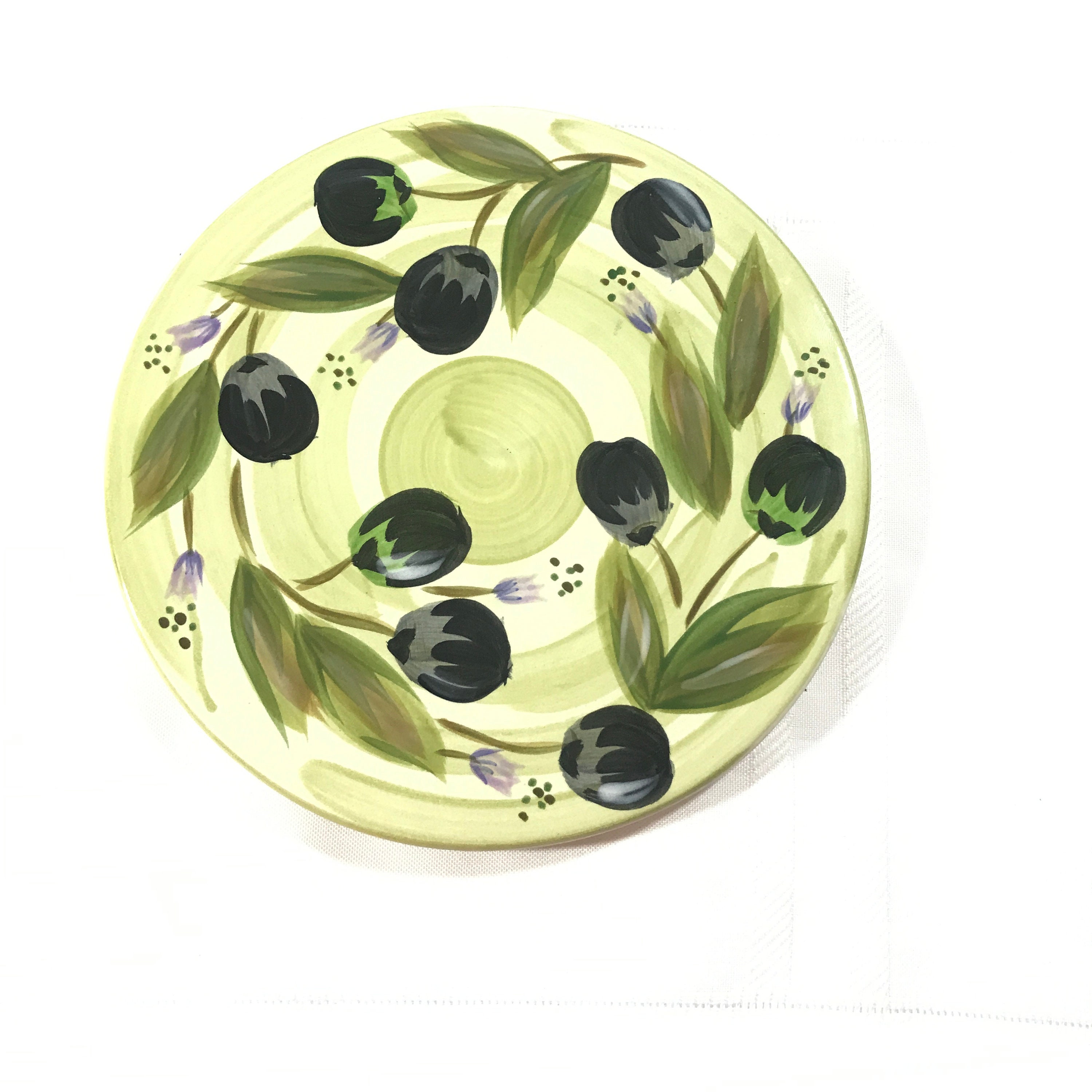 Boulevard Hand Painted Tabletops Unlimited Ceramic Green Etsy