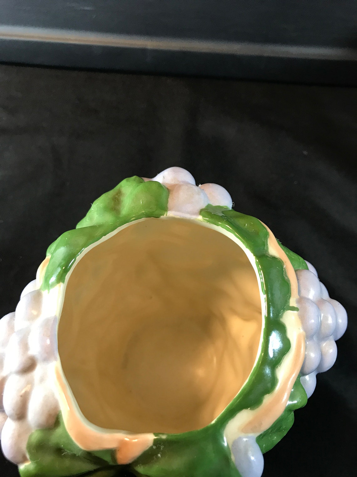 Vintage Garland Ceramics 1955 Potttery Grapes Vase 6 H x Etsy