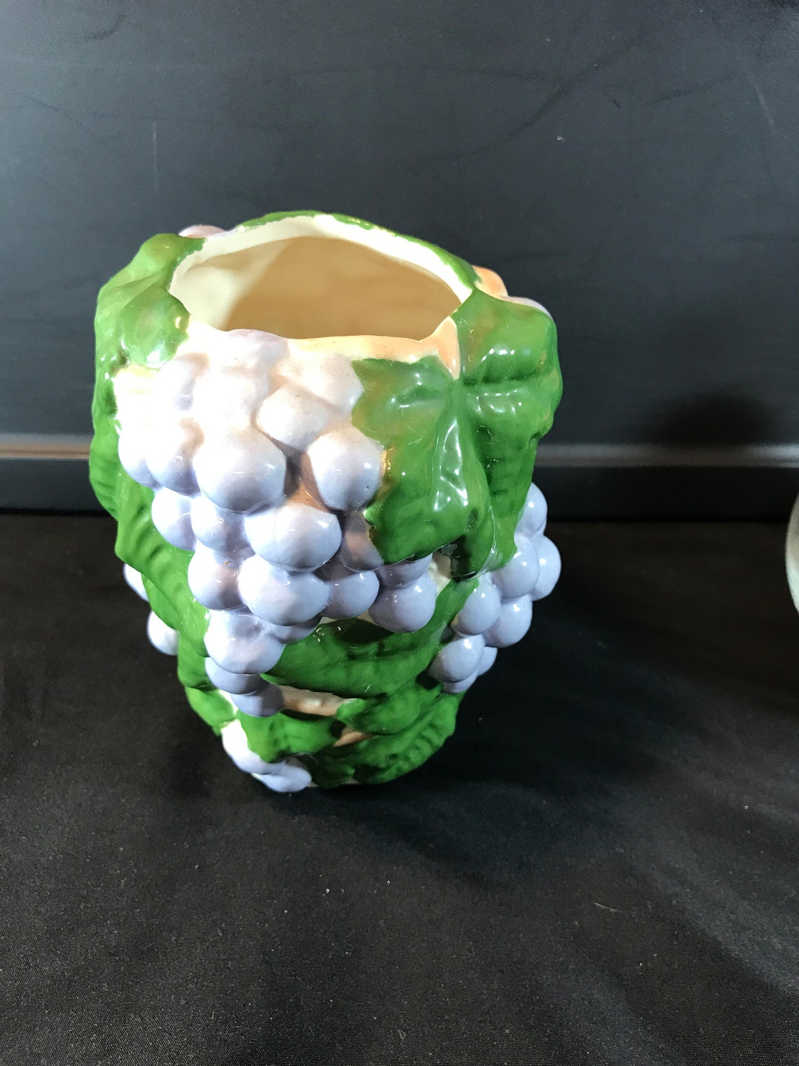 Vintage Garland Ceramics 1955 Potttery Grapes Vase 6 H x Etsy