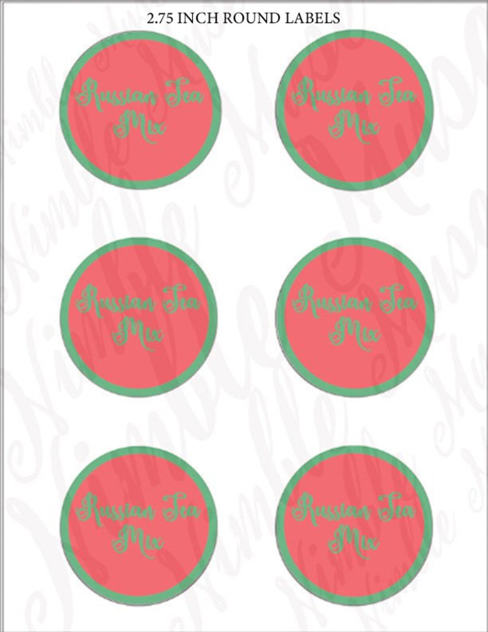 Russian Tea Mix Recipe Kit, Spiced Christmas Gift (digital Download) - Etsy