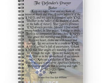 Air Force Gifts, Personalized Air Force Gift, USAF Military Notebook, Retired Air Force Gift, Writing Journal, Airman Gift, Military Journal
