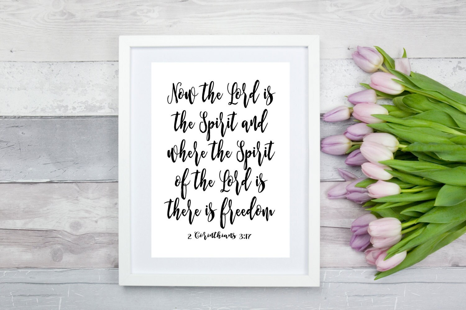2 Corinthians 3:17, Bible Verse Art Print, Minimalist Scripture Wall ...